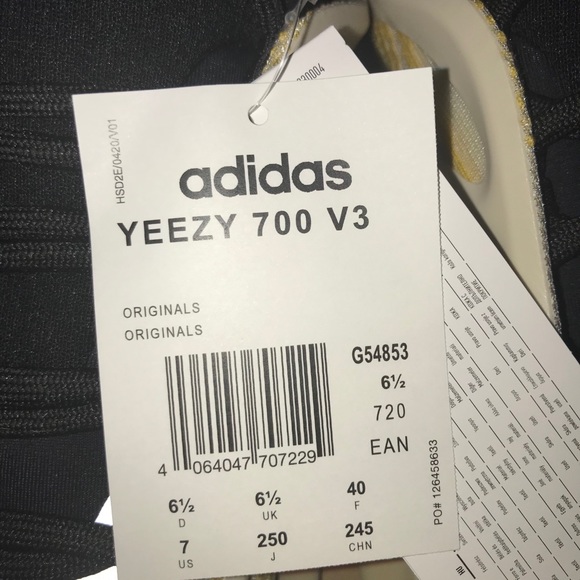 Yeezy 700 v3 safflower size 7 - Picture 3 of 5